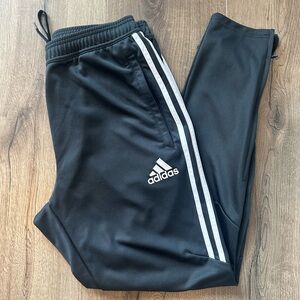 Adidas Navy and White Track pants